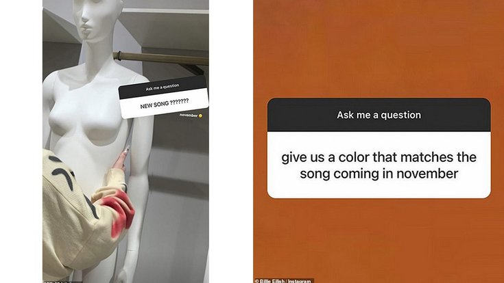 Billie Eilish sur Instagram