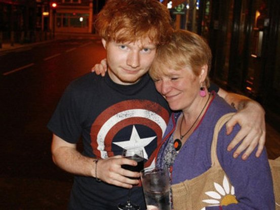 Ed Sheeran et sa mère