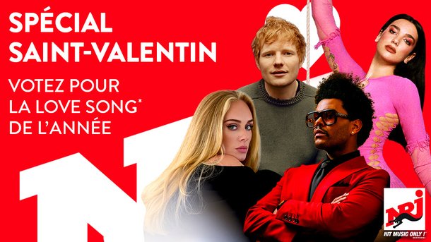 Spécial Saint-Valentin 2022: votez pour la Love Song* de l'année !