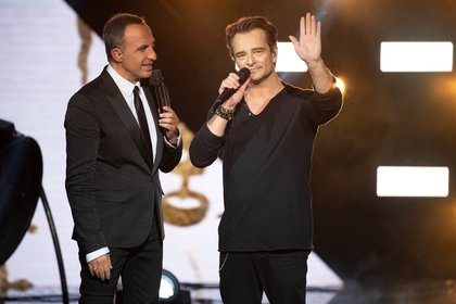 Nikos Aliagas et David Hallyday - NRJ Music Awards 20th Edition