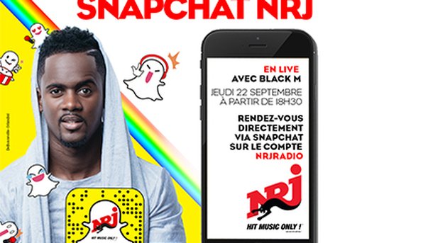 NRJ réalise son 1er concert sur Snapchat