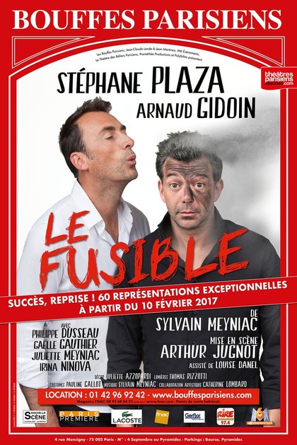 Le fusible avec Stéphane Plaza et Arnaud Gidoin aux BOUffes Parisiens 2017 affiche hd avec Rire & Chansons