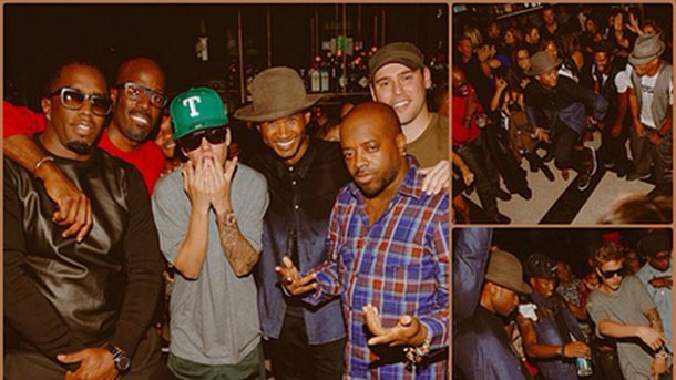 Usher fête son anniversaire avec Justin Bieber et P.Diddy !