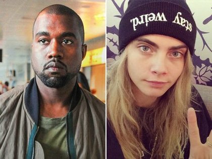 Kanye West et Cara Delevingne