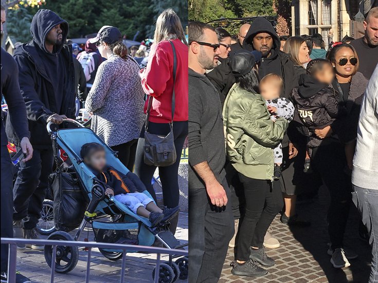 Kanye West et North à Disneyland