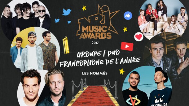 «Groupe / Duo Francophone de l’Année»: tout savoir sur les nommés et leurs fans