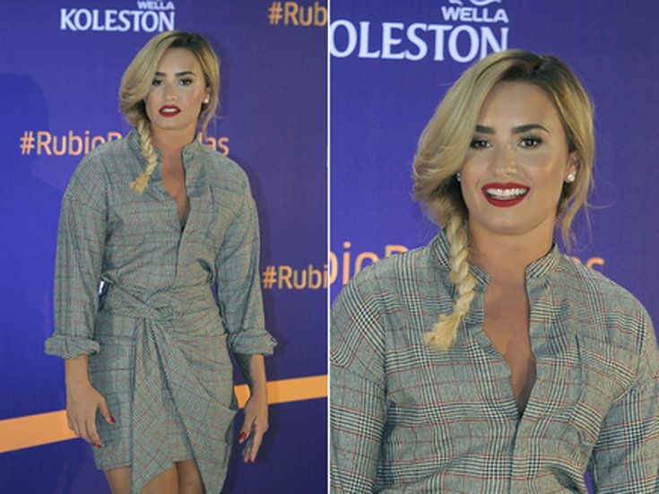 Demi Lovato lors d'un gala au Mexique 