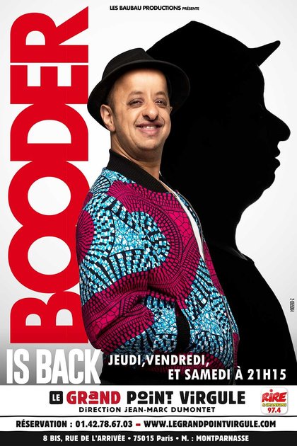Booder IS BACK affiche - Grand Point Virgule - Rire & Chansons