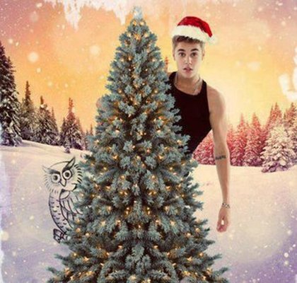 Justin Bieber: On se voit demain matin.haha. JOYEUX NOEL!
