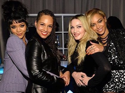 Rihanna, Alicia Keys, Madonna et Beyoncé 
