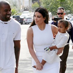 Kanye West, Kim Kardashian et North West 