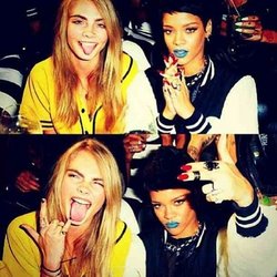 Cara Delevingne: toujours un plaisir @rihanna @river_island #g4life #rihverisland #loveyou 