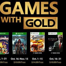 Jeux Xbox Gold octobre 2018