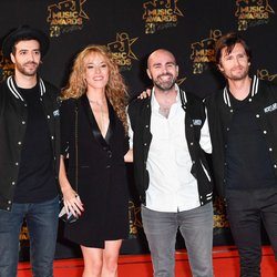 Julien Arruti, Tarek Boudali, Elodie Fontan et Philippe Lacheau - NRJ Music Awards 20th Edition