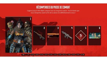 Apex Legends : contenu du Battle Pass - Saison 1