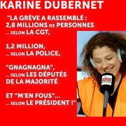 Karine Dubernet - Citation à propos de la dernière grève