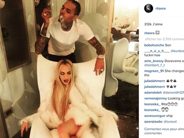 Chris Brown et Rita Ora 