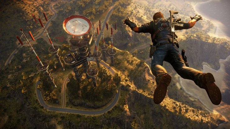 jeux vidéo Just Cause 3 saut parachute