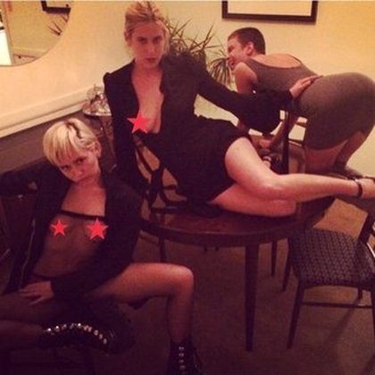 Miley Cyrus, Scout Willis et Tallulah Willis 