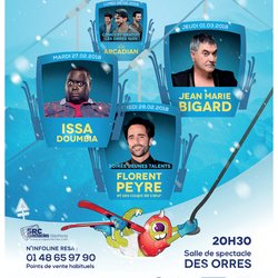 4ème Festival Rirozor - Du 26 février au 1er mars 2018 - Arcadian, Issa Doumbia, Jean-Marie Bigard et Florent Peyre - avec Rire & Chansons