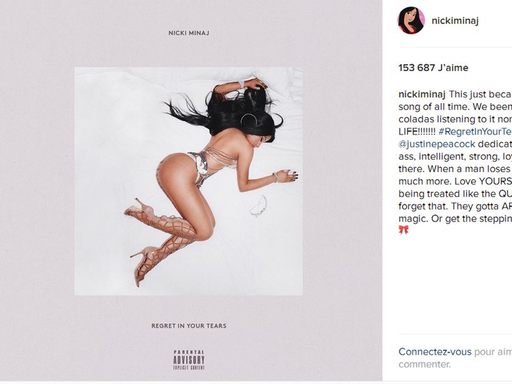 La pochette du nouveau single Nicki Minaj