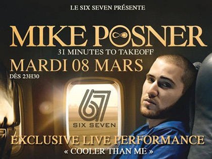 Mike Posner au Six Seven à Paris