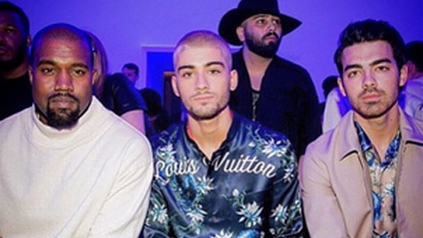 Kanye West : avec Zayn Malik et Joe Jonas au défilé Louis Vuitton!
