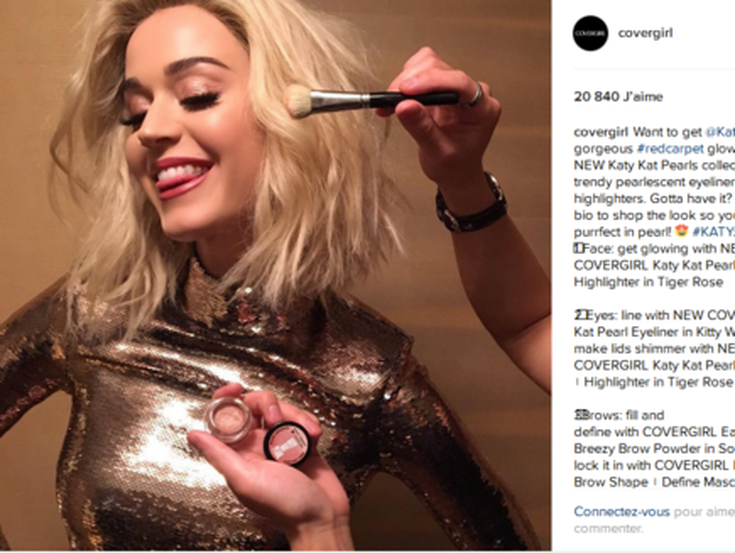 Katy Perry maquillage