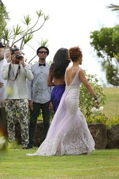 Rihanna au mariage de sa meilleure amie