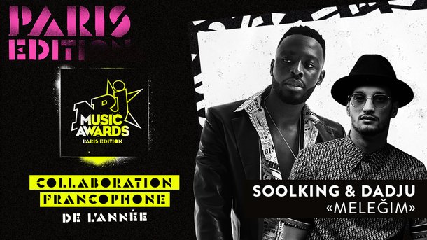 Soolking & Dadju remportent le NMA de la «Collaboration Francophone de l'année»