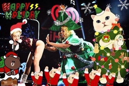 Miley Cyrus fête déjà Noël !