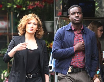 Jennifer Lopez sur le tournage de "Shade of Blue"