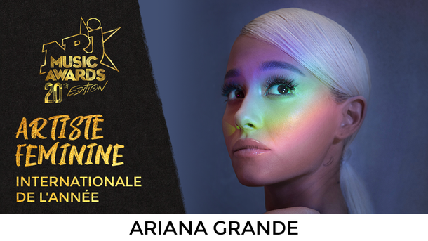 Ariana Grande remporte l’award de l’«Artiste Féminine Internationale de l'Année»