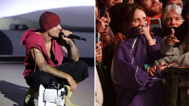 Justin Bieber et Billie Eilish à Coachella 2026