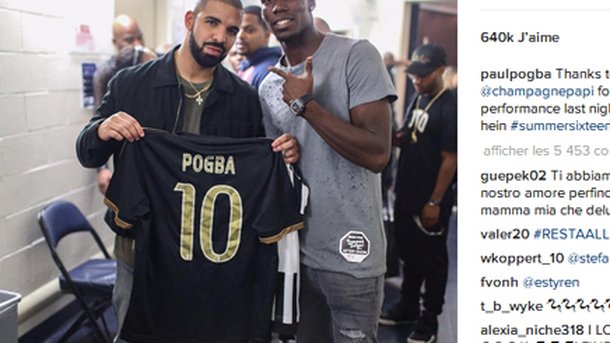 Drake : les coulisses de sa rencontre avec Paul Pogba à New York!