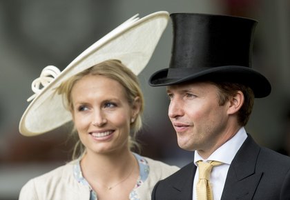 James Blunt et sa femme Alexandra Wellesley pour le  Royal Ascott