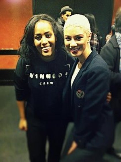 Cecilia Pietrzko: @DieseOfficiel & @amel_bent hier soir après un super show à l'@OLYMPIAHALL