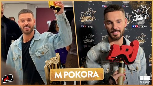 "La chance d'avoir un public aussi fidèle" : M Pokora remporte le trophée d'Artiste Masculin Francophone