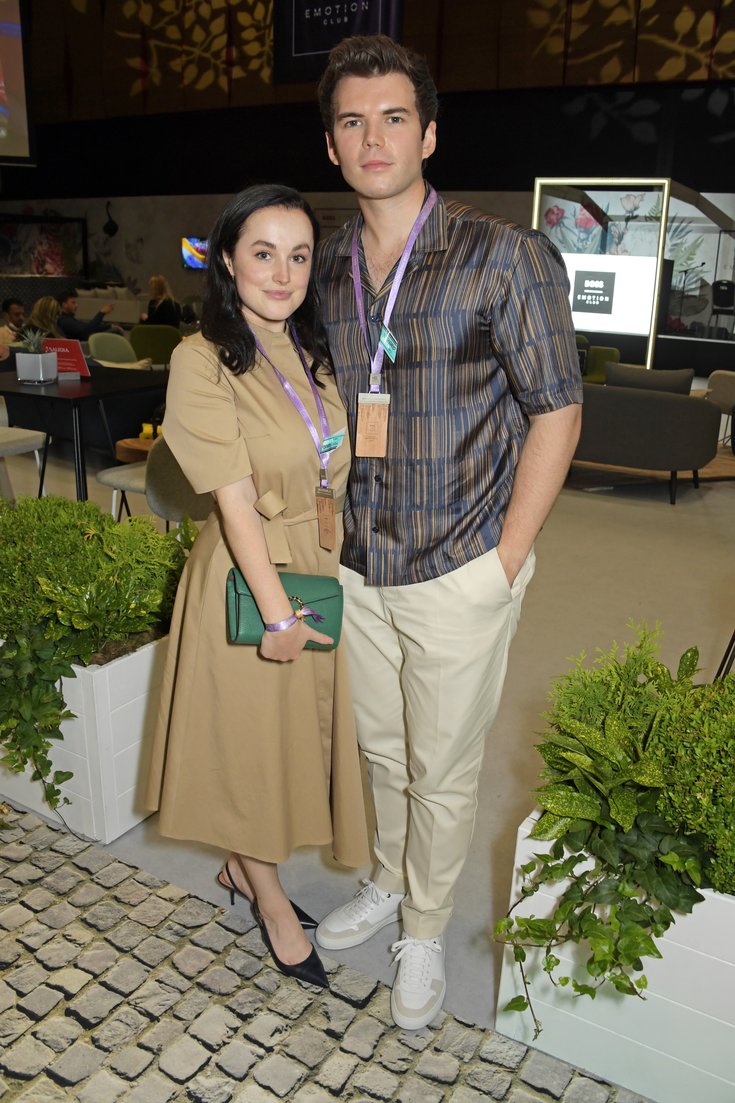 Jade Louise Davies et Luke Newton au ABB FIA Formula E Heineken à Londres, en juillet 2021