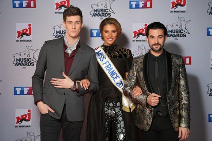 Jean-Baptiste Maunier, Camille Cerf (Miss France 2015) & Florent Mothe