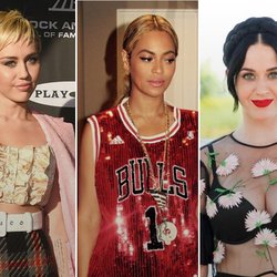 Miley Cyrus, Beyoncé et Katy Perry