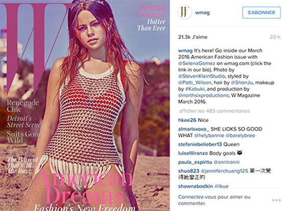Selena Gomez pour W Magazine