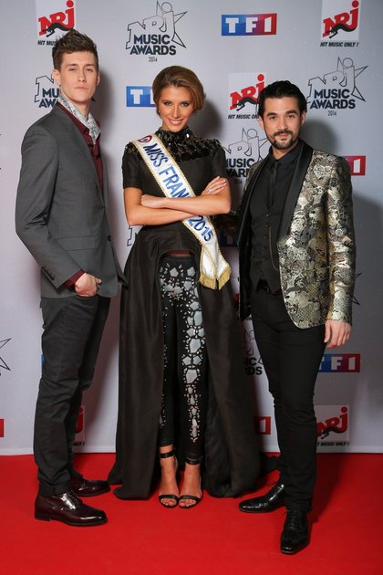Jean Baptiste Maunier, Camille Cerf (Miss France 2015) et Florent Mothe