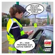 Contrôle de la gendarmerie mobile...
