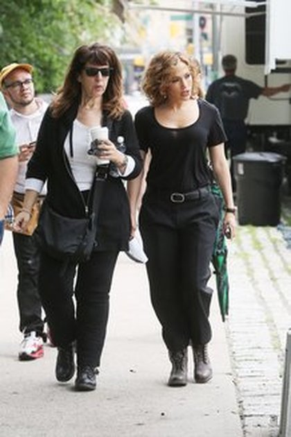 Jennifer Lopez sur le tournage de "Shade of Blue"