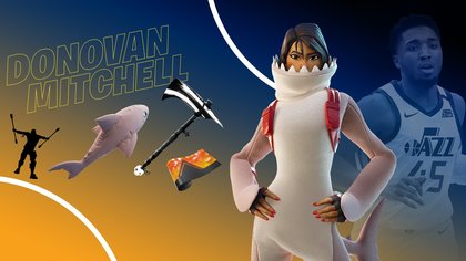 Fortnite x NBA : casier Donovan Mitchell