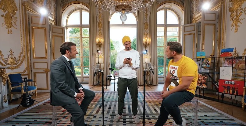 McFly & Carlito avec Emmanuel Macron