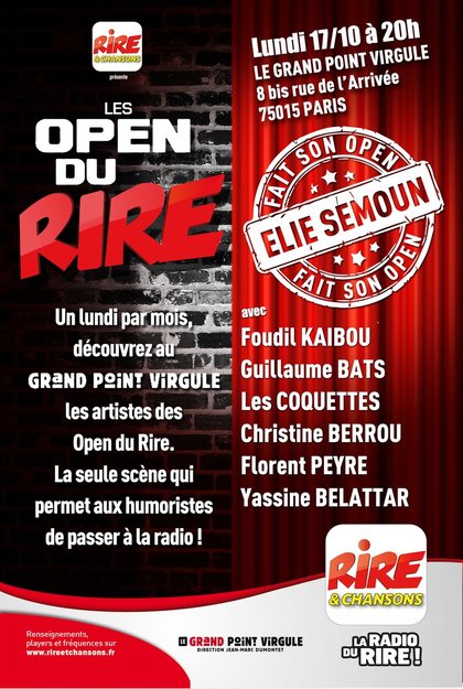 Open du rire du 17 octobre 2016 