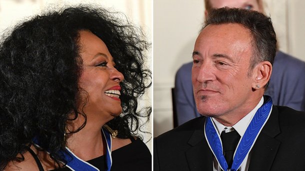 Diana Ross et Bruce Springsteen reçoivent la Médaille de la Libérté