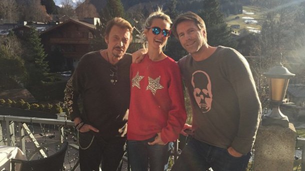 Johnny Hallyday : un joyeux Noël de Gstaad !